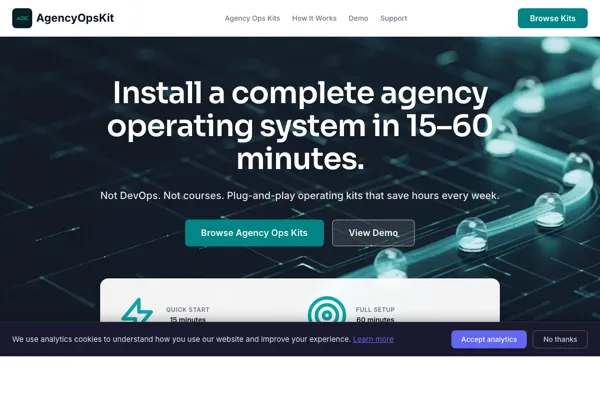 Projectpreview van AgencyOpsKit