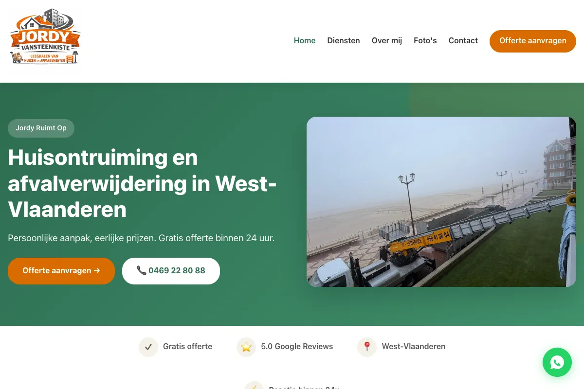 Projectpreview van JordyRuimtOp.be