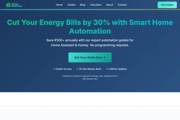 Projectpreview van SmartWattFlow.com